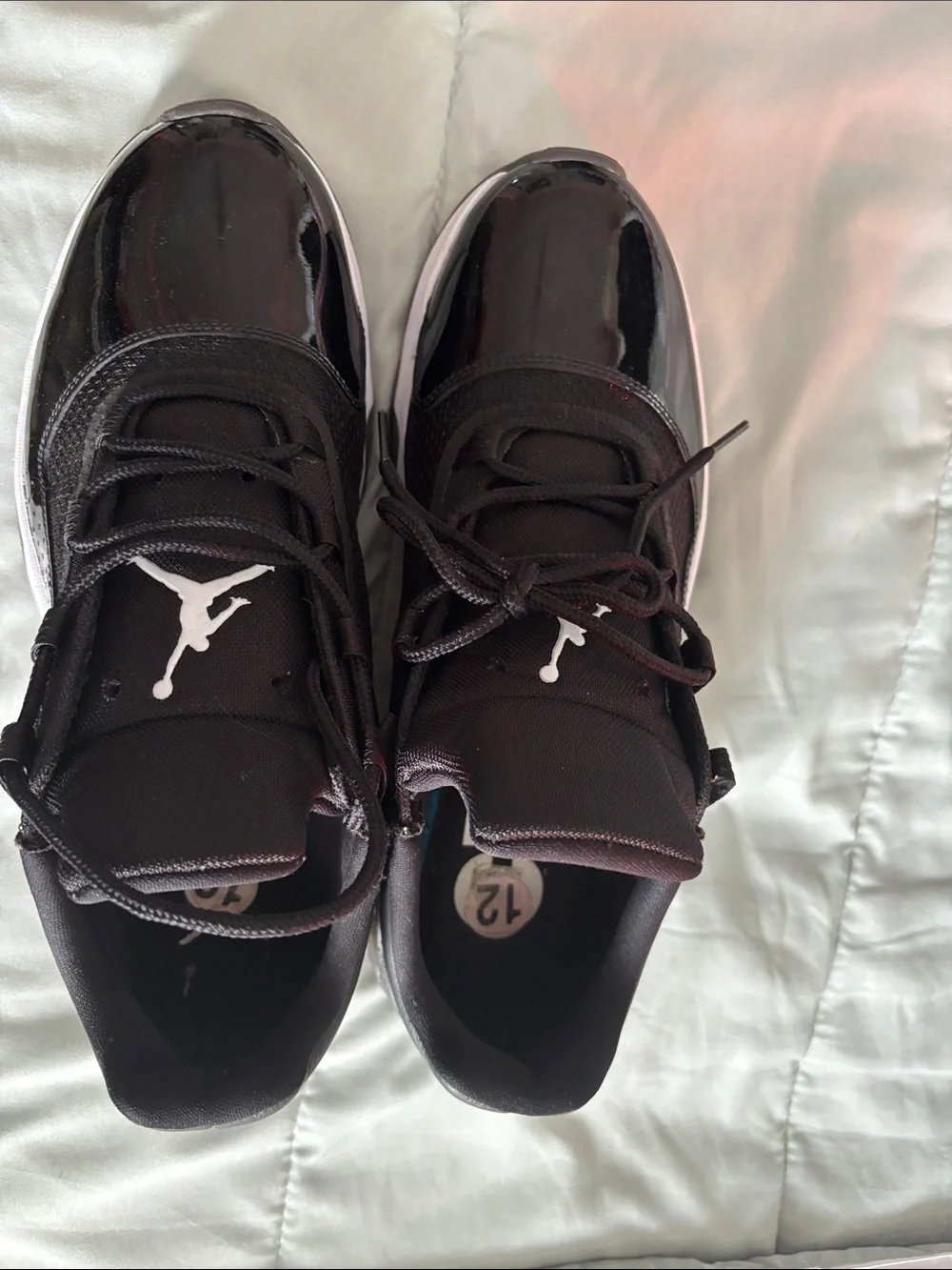 Jordan Men’s Black and White Low-Top Sneakers with Jumpman Logo